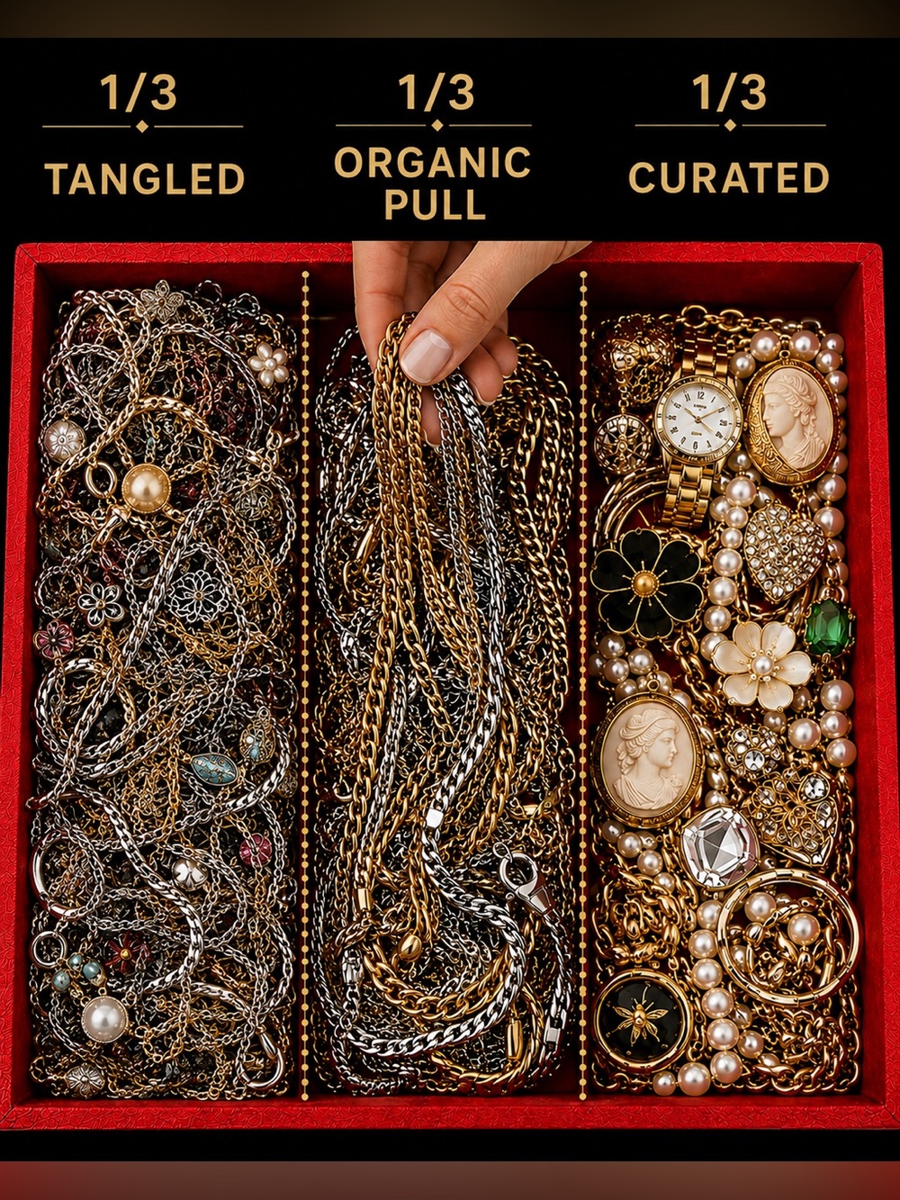 Gold and Silver Mixed Chain Necklace - Women Jewelry